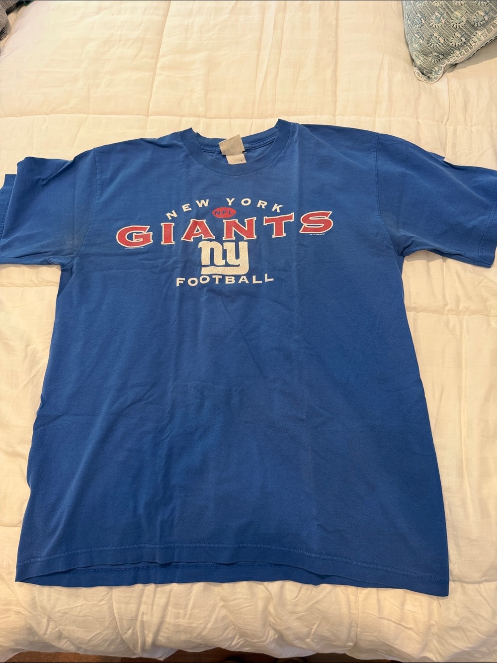 Lee Royal Blue New York Giants Graphic Tee, large
